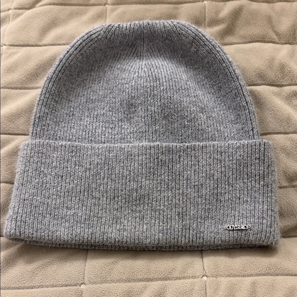 Gray Knit Beanie One Size